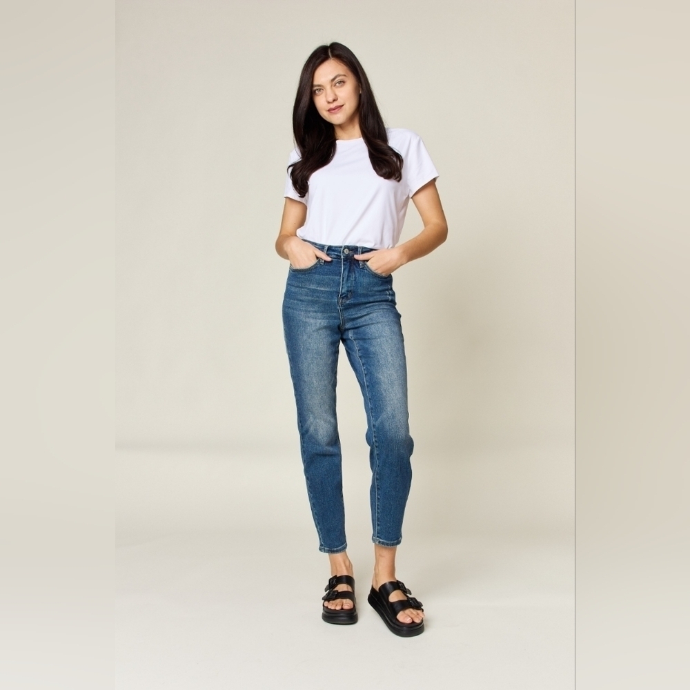Judy Blue High Rise Tummy Control Dark Wash Classic Slim Fit Jeans Various NEW